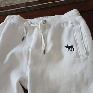 Abercrombie & Fitch Kids White Joggers. XL. NEW!!